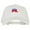 White, variant on Mini Republican Elephant Embroidered Washed Buckle Cap - White OSFM