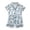 Light Blue, variant on WUANDIXFA Cute Pjs for Teen Girls Girls' Pajama Set 2 Piece Silky Soft Satin Button Down Sleep Shirt and Pajama Shorts,White,3-4 Years