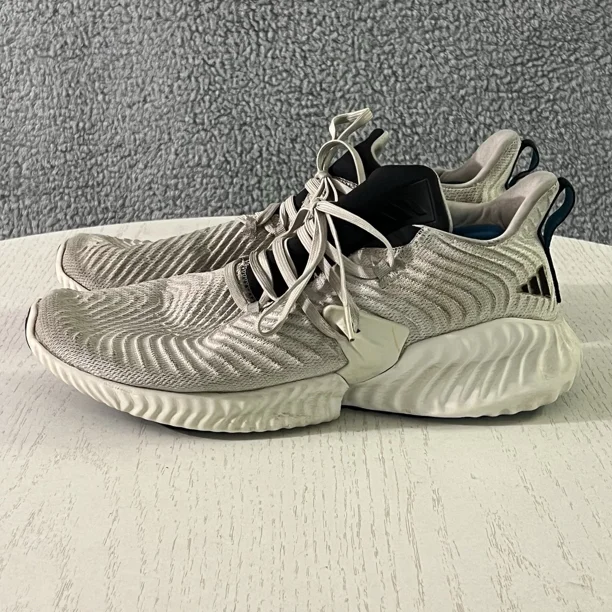 Adi-das Shoes Mens 11.5 White Alphabounce Instinct Mesh Training Sneakers D96542