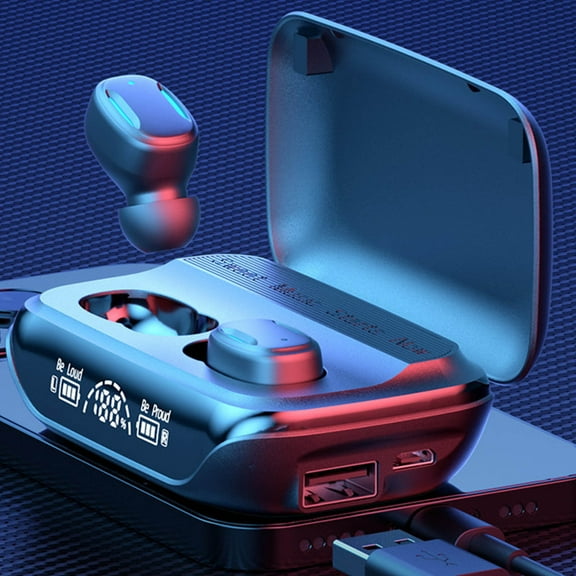 FYHALE Bluetooth Headset In-ear Stereo Led Digital Display Fashion Music Bluetooth Headset