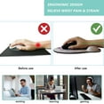 thumbnail image 2 of Mouse Pad with Wrist Support, Ergonomic Mouse Pad with Memory Foam Wrist Rest Cushion, Non-Slip Rubber Base Gaming Mice Pad for Home Office Computer Laptop, Colorful, 2 of 14