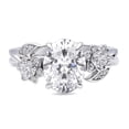 thumbnail image 2 of BERRICLE Sterling Silver Flower 3-Stone Engagement Rings for Women 2.5 Carat Cubic Zirconia CZ Ring Size 8, 2 of 5