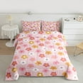 thumbnail image 3 of Manfei Pink Cartoon Floral Bedding Comforter Set,Rustic Flower Twin Comforter Sets,Cute Daisy Bedding Set For Children,Super Cozy Room Decor Reversible,2-Piece, 3 of 9