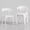 White, variant on VECELO Stackable Patio Dining Chair Set of 4, Outdoor/Indoor Dining Chairs for Restaurant, Poolside and Garden, No Assembly, Black