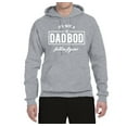 thumbnail image 2 of Wild Bobby,It's Not A Dad BOD It's A Father Figure Funny Husband Boyfriend Gift, Father's Day, Unisex Graphic Hoodie Sweatshirt, Heather Grey, 2XL, 2 of 3