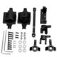 thumbnail image 1 of Kit de eje de aleación de aluminio RC, Kit de carcasa de eje estable de repuesto para coche de escalada HBX 1/24, color negro, 1 of 8
