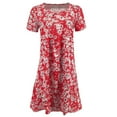 thumbnail image 3 of TAIAOJING Summer Dresses for Women Swing Loose T Shirt Fit Comfy Casual Flowy Cute Swing Tunic Dress, 3 of 4