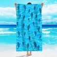 thumbnail image 4 of Comefolife Beach Towels - 2 Pack 60" X 30" Whale Pattern Extra Large Beach Towels, Thicken Microfiber Sand Free Lightweight Quick Dry Beach Towel, Yoga Pool Gym Camping Travel Towel for Adults, 4 of 7
