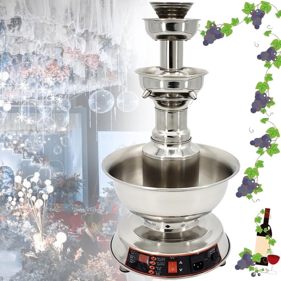 Party Beverage Fountain,Wine Fountain Machine, 3-Tier Party Drink Dispenser, Adjustment Juice And Wine Fountain,for Wedding Bar Christmas Home Decor