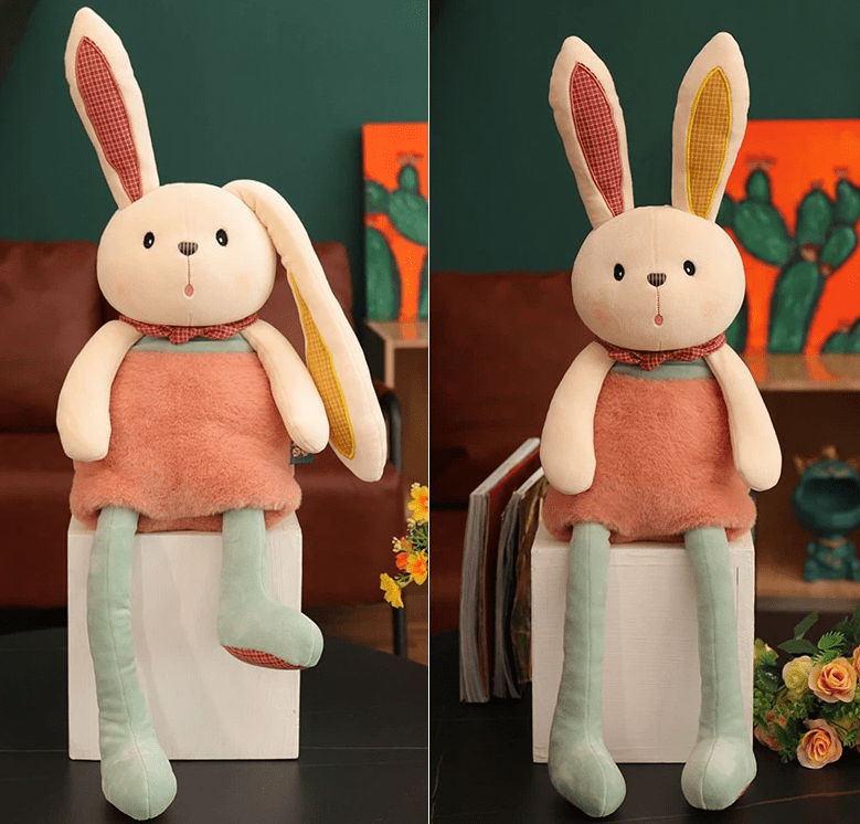 Magic Interactive Stretchable Bunny Plush Toy | Pull & Hug Rabbit with Adjustable Ears and Legs