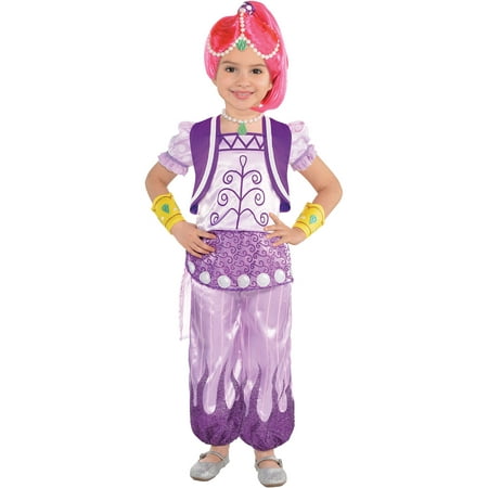 Shimmer and Shine Costume for Toddler Girls, Shimmer, 3-4T, with