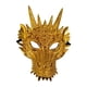 thumbnail image 4 of Máscara de dragón 3D, tocado de animal de fantasía realista, máscara de mascarada de Halloween Oro, 4 of 9