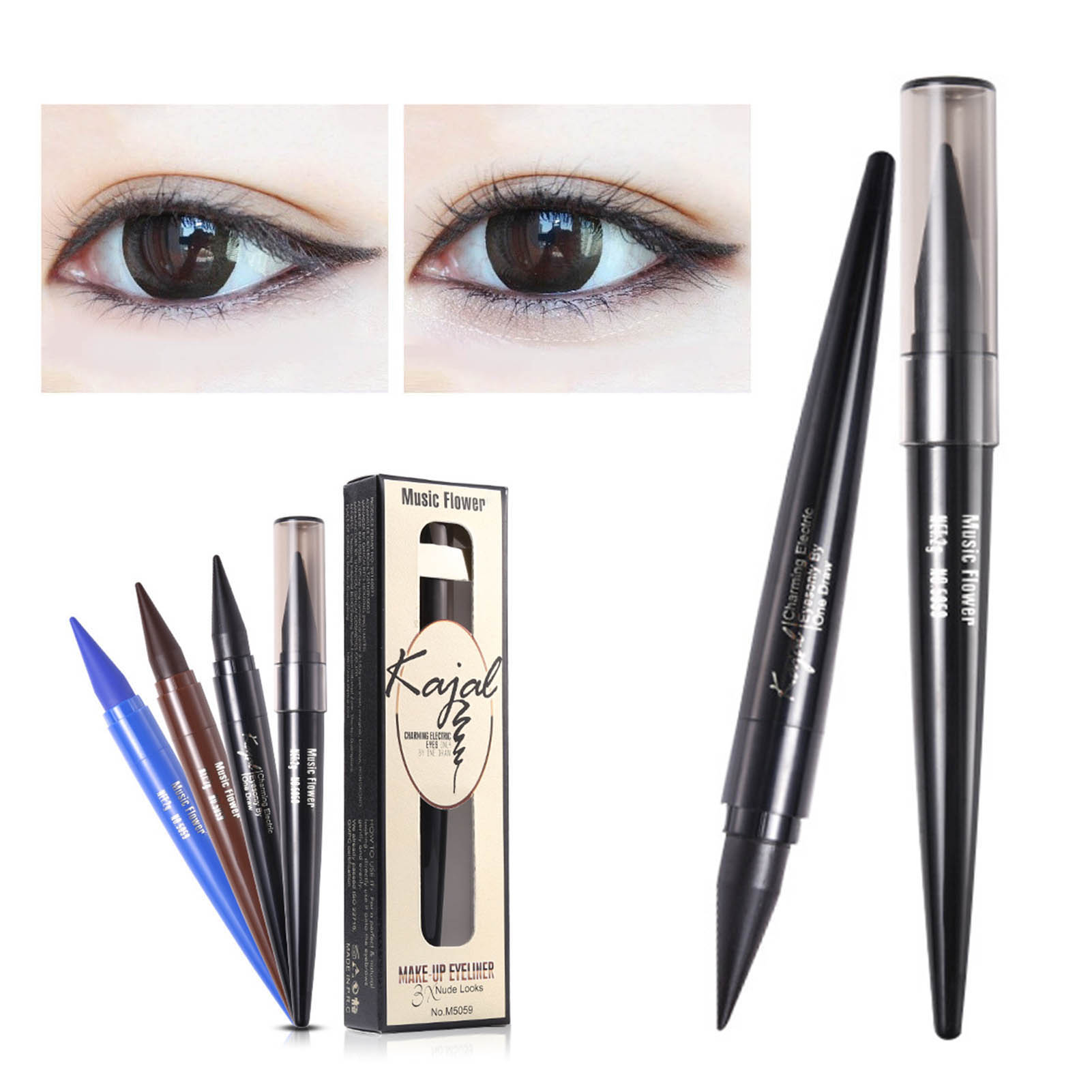Honrane Eyeliner Pen Persistent Effect NonGradient Waterproof Eyeline