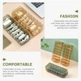 thumbnail image 6 of TABLZONE Golden Rectangular 8 Slots Design Cord Management Box Wire Hider for Cables and Chargers Home Office Use, 6 of 6