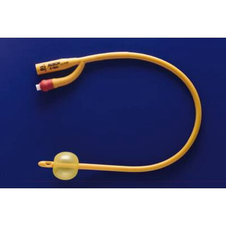 Foley Catheter Rusch Gold 2-Way  Standard Tip 5 cc Balloon 14 Fr. Silicone Coated Latex 1