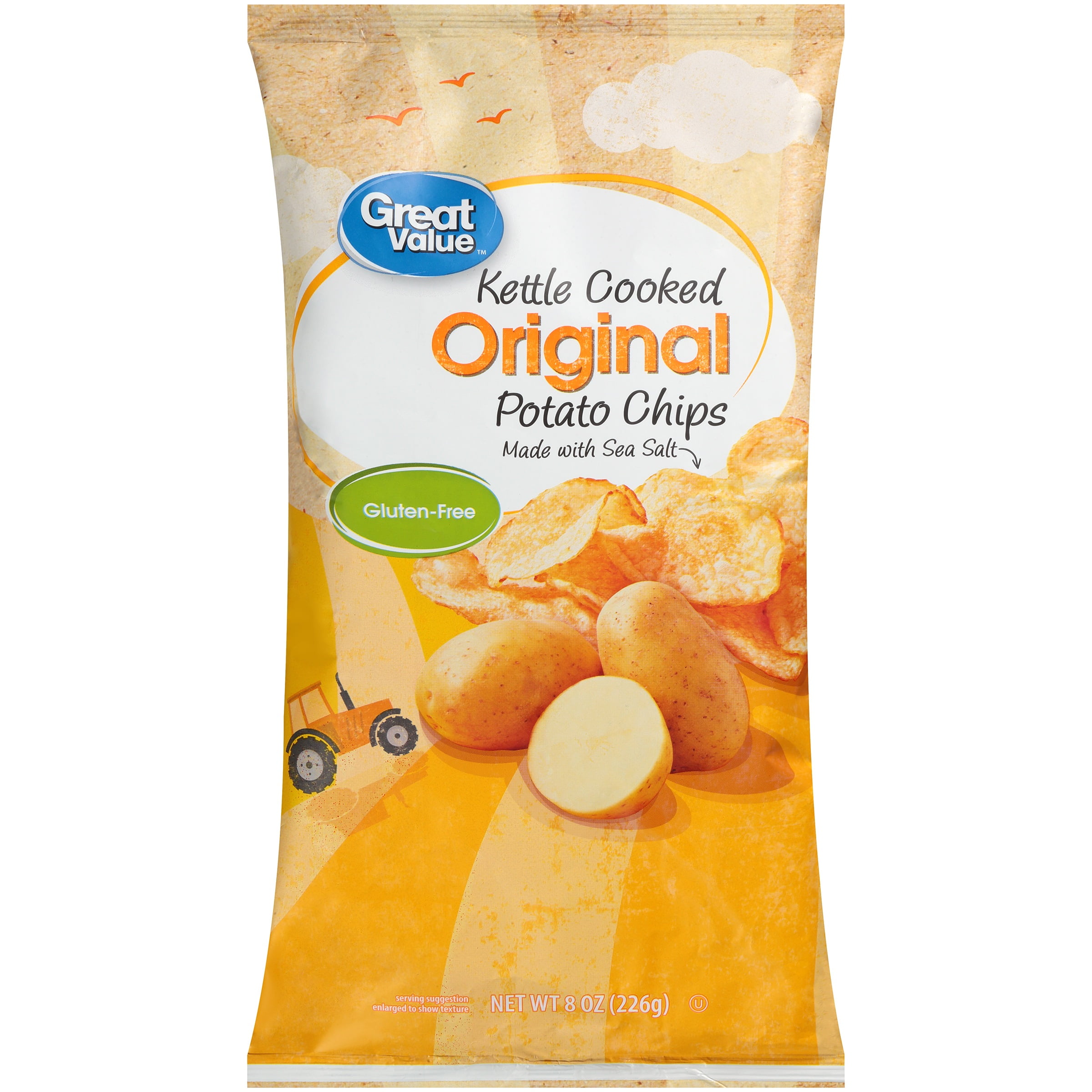 Great Value Kettle Cooked Original Potato Chips, 8 oz by Wal-Mart Stores, Inc.