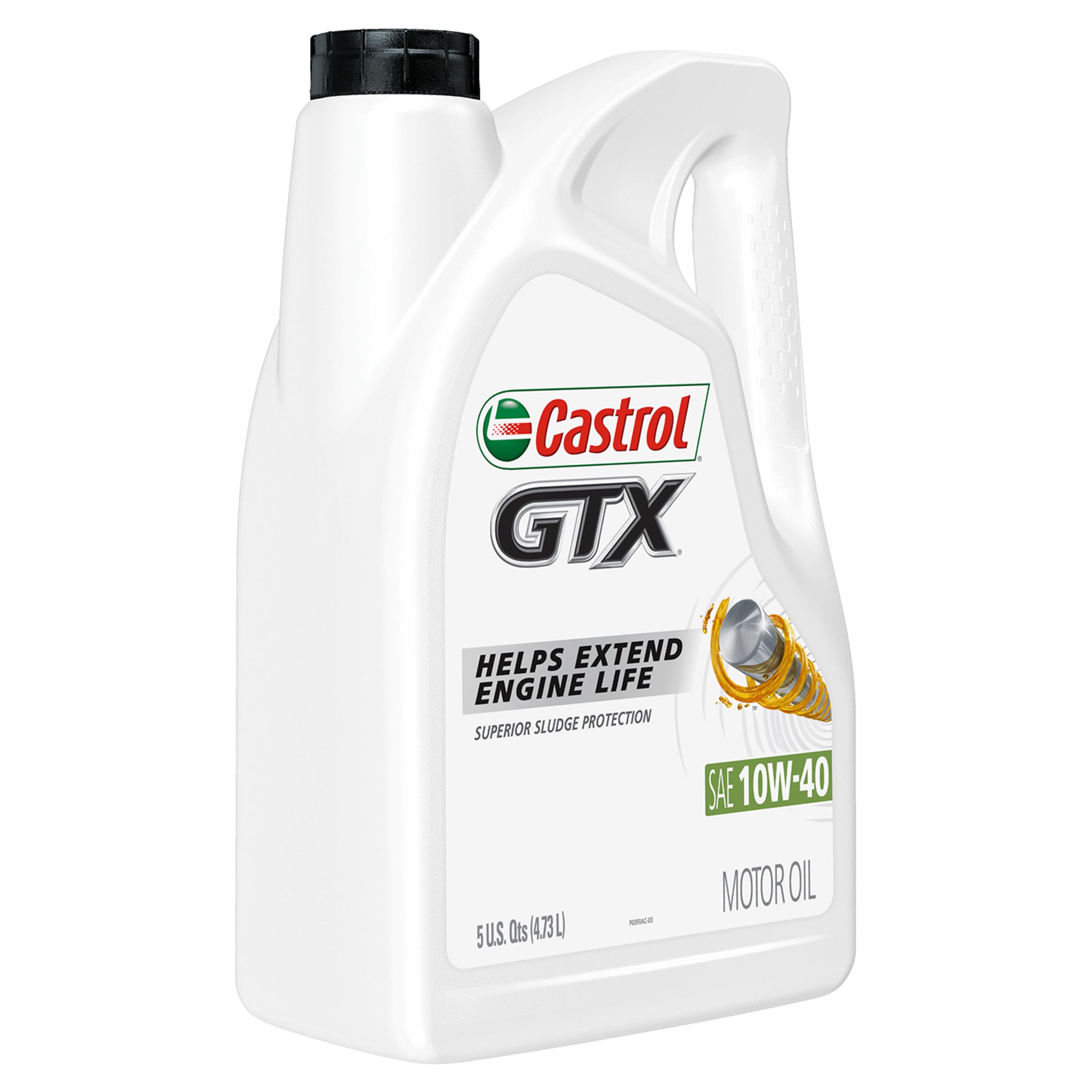Castrol GTX 10W-40 Conventional Motor Oil, 5 Quarts - image 2 of 14