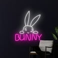 thumbnail image 3 of Handmadetneonsign Rabbit Neon Sign, Bunny Neon Light, Easter Rabbit Led Light, Animal Neon Light, 3 of 5