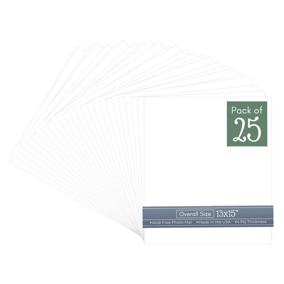 Off White Pebble 13x15 Uncut Art Mat Board - No Opening - 25 Mats