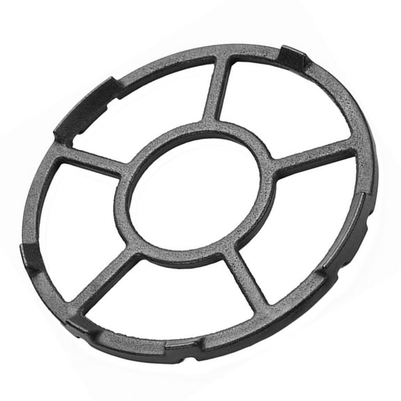 EXHUMKY Pot Trivet for Gas Stove Cast Iron Round Anti-slip Stove Top Stand Black 1Set