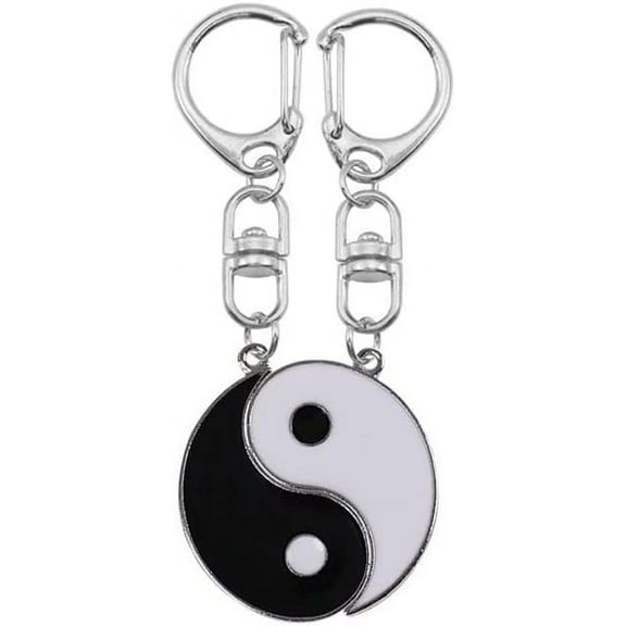Matching Couples Gifts Keychains for Husband and Wife Yin Yang Keychain for Couple Gifts for Boyfriend and Girlfriend Anniversary Birthday Gift for Best Friends BFF Besties