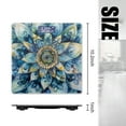 thumbnail image 2 of High Precision Body Weight Scale Smart Bathroom Scales with Large LCD Display(400lbs),Decorative for Bedroom-Intricate Mandala Flower With Petals In Shades Of Blue, 2 of 4