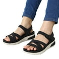 thumbnail image 3 of Siilsaa Shoes for Women Womens Casual Yoga Mat Comfortable Cushion Arch Support Walking Sandals Lightweight Non-Slip Summer Beach Black,8.5, 3 of 6
