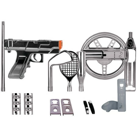 DREAMGEAR DGWII-1291 Nintendo Wii(R) 15-in-1 Player's Kit Plus (Silver)