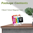 thumbnail image 5 of 902XL 902 XL Ink Cartridges Compatible for HP 902 XL Ink Cartridges Combo Pack with OfficeJet Pro 6978 6970 6968 6964 6962 6960 6958 6950 Printer (4-Pack), 5 of 8