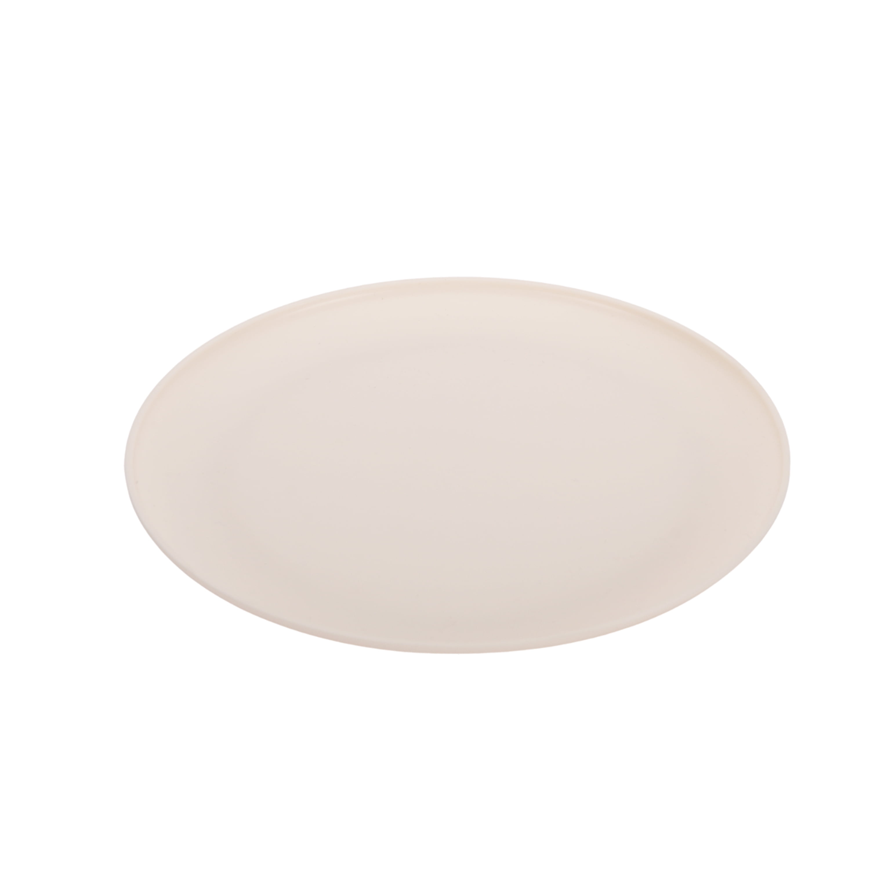 Mainstays - Cream Round Plastic Plate, 10.5 inch