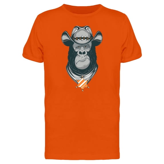 Gorilla In Cowboy Hat Tee Men's -Image by Shutterstock