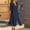 Navy, variant on ZZwxWA Linen Shirt Dresses for Women Button Down Drawstring Causal Dress Plain Long Maxi Dresses Trendy Ladies Outfits 2025