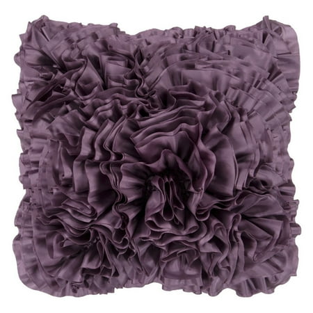 Surya Ruffles Decorative Pillow Plum Walmart Com