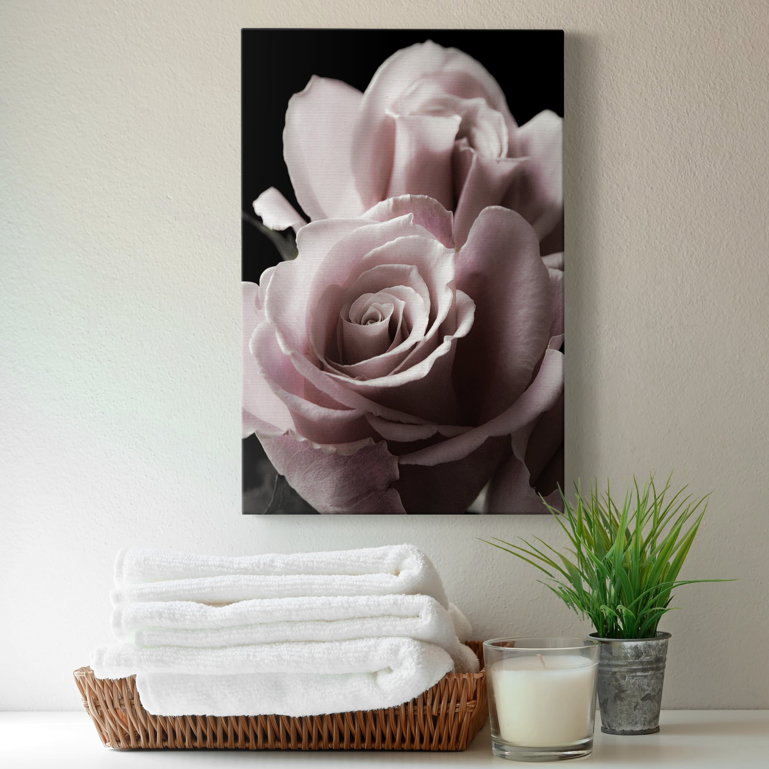 Rose Noir II Premium Gallery Wrapped Canvas - Ready to Hang - 18 x 27