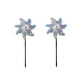 thumbnail image 3 of Reflective Windmill Bird- for Courtyards and Gardens Outdoor Pole Ornament Durable Polyester Construction Eye-Catching Easter Pattern 2PCS, 3 of 5