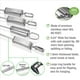 thumbnail image 4 of Brochetas de Brocheta de Acero Inoxidable para Asar, Brochetas de Metal de 16 Pulgadas con Control Deslizante para una Barbacoa Fácil y Segura, 8 Piezas, 4 of 5