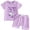 Purple, variant on NOLDARES Baby Outfit Toddler Girl Short Sleeve T Shirts Shorts Set 2Pcs Infant Summer Clothes(Purple,18-24 Months)