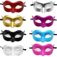 thumbnail image 1 of Máscaras venecianas liwang de 8 piezas para hombres con bandas de goma para carnaval, 1 of 5