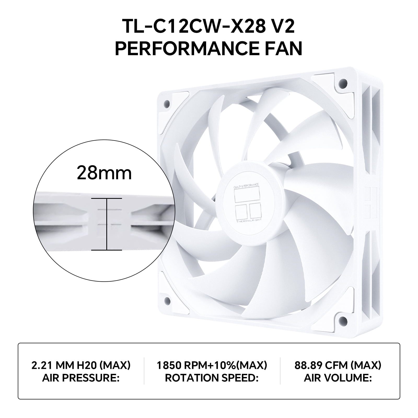 Thermalright Peerless Assassin 120 Digital White CPU Air Cooler, Temperature Digital Display | 6 Heat Pipes |1850RPM PWM Fans, for Intel 1851/1700, AMD AM4/AM5