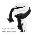 thumbnail image 5 of Duoif Warm Scarf for Women Winter Soft Stylish Winter Wrap Scarf Classic Arrange Shawl Thick Solid Reversible Large Warm Color Scarf for Women Black, 5 of 9