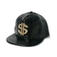 thumbnail image 1 of Gorra de béisbol de piel sintética con textura de cocodrilo, ala plana, unisex, 1 of 1