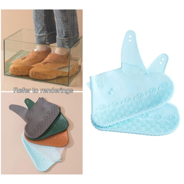 Cubrezapatos Protectores de zapatos Antideslizantes No tóxicos Antideslizantes Resistente al agua Cubrezapatos de goma de silicona Protectores de cubi Azul cielo M Soledad Cubrezapatos