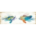 thumbnail image 3 of Villa, Milli 14x7 Black Modern Framed Museum Art Print Titled - Fish Kiss, 3 of 5