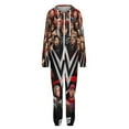 thumbnail image 4 of WWE Unisex Onesie Pajamas Zipper Jumpsuit Hooded One Piece Sleepwear for Family Mens Womens, 4 of 8