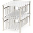 thumbnail image 2 of Simple Houseware Stackable Basket Drawer, White, 2 of 4