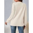 thumbnail image 5 of Women Jackets Solid Color Long Sleeve Open Front Regular Jacket Apricot XXL, 5 of 7