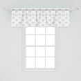 thumbnail image 2 of Ambesonne Mosaic Window Valance, Geometric Shape Modern Art, 54" X 18", Pale Grey and White, 2 of 3