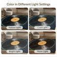 thumbnail image 7 of ODIKA 2'x3' Washable Doormat Vinyl Record Retro Disc Music Note Soundwave Concentric Groove for Entryway, Kitchen, Laundry Room, Non-Slip, Low Pile, 7 of 7