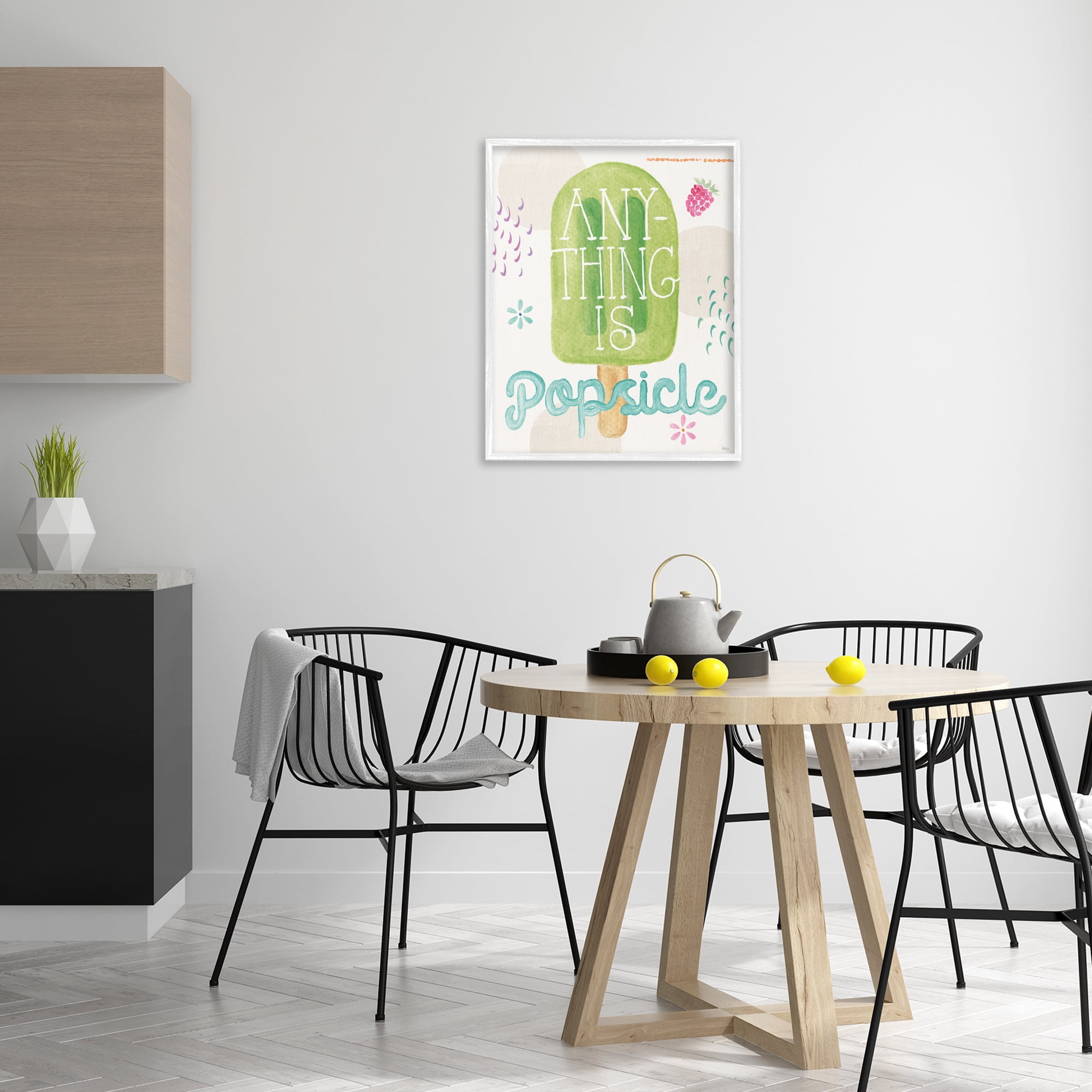 Stupell Industries Uplifting Summer Phrase Food & Beverage Painting White Framed Art Print Wall Art, 24 x 30