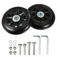 thumbnail image 1 of Unique Bargains Roues de Remplacement pour Bagages 90x24mm Kits de Réparation de Roues de Valise 2 Roulements en PU pour Sac de Chariot, Patin en Ligne, 1 of 5